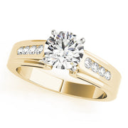 Regal Fancy Shape Remounts Princess Diamond Engagement Ring in 10K/14K gold and platinum with certified lab-grown or natural diamonds