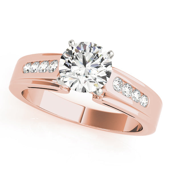 Regal Fancy Shape Remounts Princess Diamond Engagement Ring in 10K/14K gold and platinum with certified lab-grown or natural diamonds