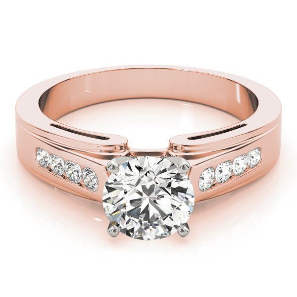 Regal Fancy Shape Remounts Princess Diamond Engagement Ring in 10K/14K gold and platinum with certified lab-grown or natural diamonds