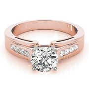 Regal Fancy Shape Remounts Princess Diamond Engagement Ring in 10K/14K gold and platinum with certified lab-grown or natural diamonds