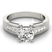 Regal Fancy Shape Remounts Princess Diamond Engagement Ring in 10K/14K gold and platinum with certified lab-grown or natural diamonds