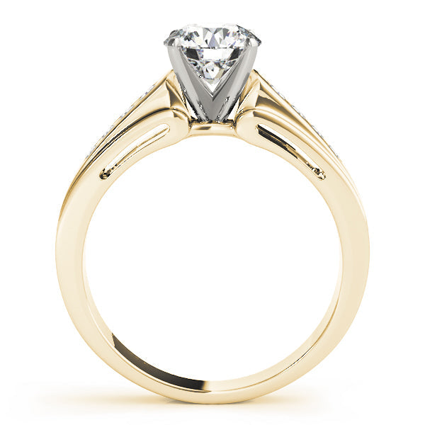 Regal Fancy Shape Remounts Princess Diamond Engagement Ring in 10K/14K gold and platinum with certified lab-grown or natural diamonds
