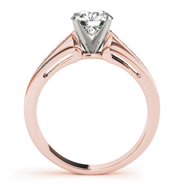 Regal Fancy Shape Remounts Princess Diamond Engagement Ring in 10K/14K gold and platinum with certified lab-grown or natural diamonds