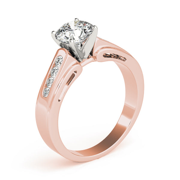 Regal Fancy Shape Remounts Princess Diamond Engagement Ring in 10K/14K gold and platinum with certified lab-grown or natural diamonds