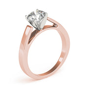 Pristine Solitaires Any Shape Round Diamond Engagement Ring in 10K/14K gold and platinum with certified lab-grown or natural diamonds