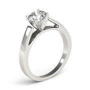 Pristine Solitaires Any Shape Round Diamond Engagement Ring in 10K/14K gold and platinum with certified lab-grown or natural diamonds