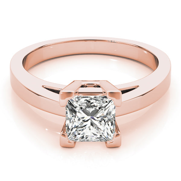 Heirloom Solitaires Princess Diamond Engagement Ring in 10K/14K gold and platinum with certified lab-grown or natural diamonds