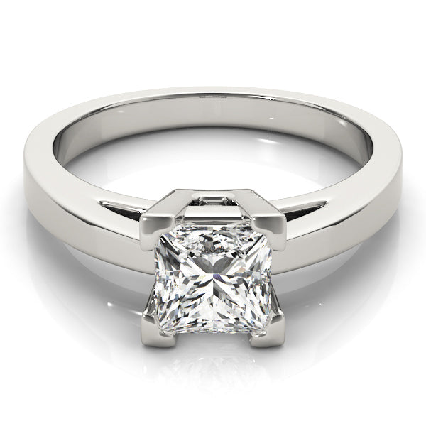 Heirloom Solitaires Princess Diamond Engagement Ring in 10K/14K gold and platinum with certified lab-grown or natural diamonds