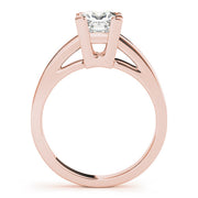 Heirloom Solitaires Princess Diamond Engagement Ring in 10K/14K gold and platinum with certified lab-grown or natural diamonds