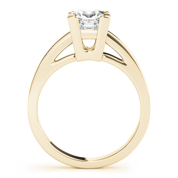 Heirloom Solitaires Princess Diamond Engagement Ring in 10K/14K gold and platinum with certified lab-grown or natural diamonds