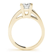 Heirloom Solitaires Princess Diamond Engagement Ring in 10K/14K gold and platinum with certified lab-grown or natural diamonds