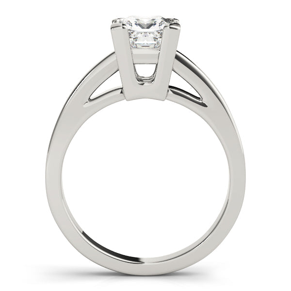 Heirloom Solitaires Princess Diamond Engagement Ring in 10K/14K gold and platinum with certified lab-grown or natural diamonds