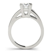 Heirloom Solitaires Princess Diamond Engagement Ring in 10K/14K gold and platinum with certified lab-grown or natural diamonds