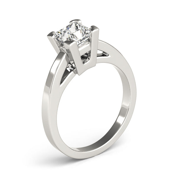 Heirloom Solitaires Princess Diamond Engagement Ring in 10K/14K gold and platinum with certified lab-grown or natural diamonds