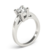 Heirloom Solitaires Princess Diamond Engagement Ring in 10K/14K gold and platinum with certified lab-grown or natural diamonds