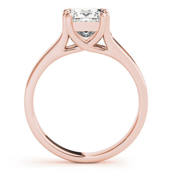 Refined Trellis Princess Diamond Engagement Ring in 10K/14K gold and platinum with certified lab-grown or natural diamonds