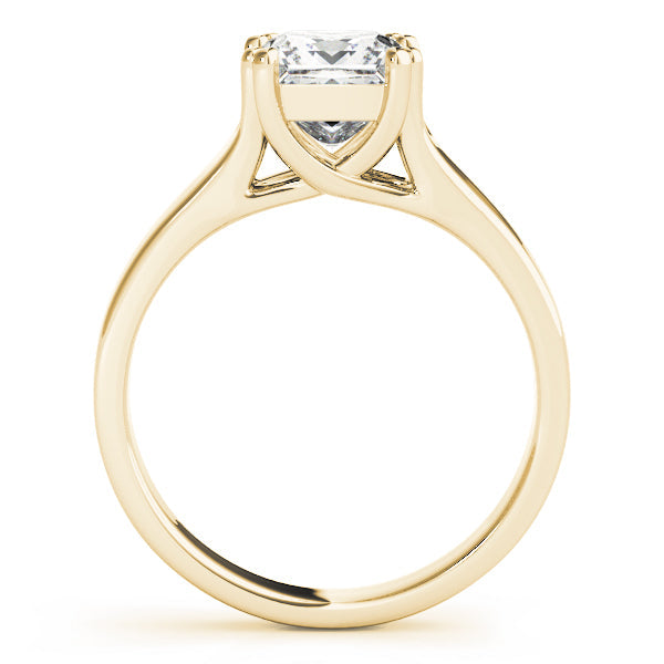 Refined Trellis Princess Diamond Engagement Ring in 10K/14K gold and platinum with certified lab-grown or natural diamonds