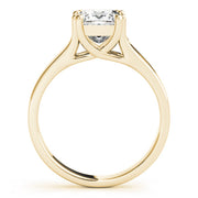Refined Trellis Princess Diamond Engagement Ring in 10K/14K gold and platinum with certified lab-grown or natural diamonds