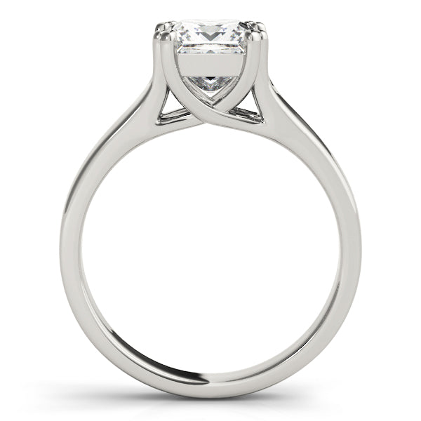 Refined Trellis Princess Diamond Engagement Ring in 10K/14K gold and platinum with certified lab-grown or natural diamonds