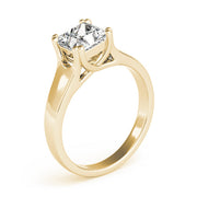 Refined Trellis Princess Diamond Engagement Ring in 10K/14K gold and platinum with certified lab-grown or natural diamonds