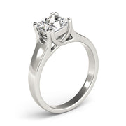 Refined Trellis Princess Diamond Engagement Ring in 10K/14K gold and platinum with certified lab-grown or natural diamonds