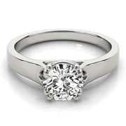 Iconic Trellis Round Diamond Engagement Ring in 10K/14K gold and platinum with certified lab-grown or natural diamonds