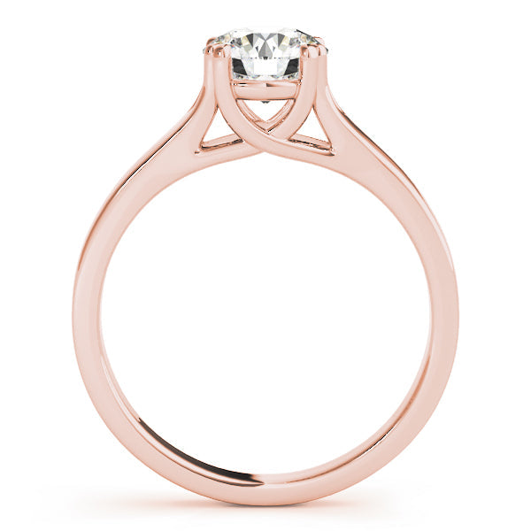Iconic Trellis Round Diamond Engagement Ring in 10K/14K gold and platinum with certified lab-grown or natural diamonds