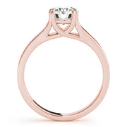 Iconic Trellis Round Diamond Engagement Ring in 10K/14K gold and platinum with certified lab-grown or natural diamonds