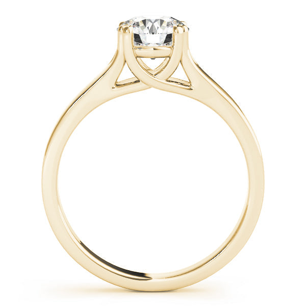 Iconic Trellis Round Diamond Engagement Ring in 10K/14K gold and platinum with certified lab-grown or natural diamonds