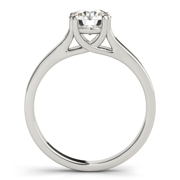 Iconic Trellis Round Diamond Engagement Ring in 10K/14K gold and platinum with certified lab-grown or natural diamonds