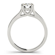 Iconic Trellis Round Diamond Engagement Ring in 10K/14K gold and platinum with certified lab-grown or natural diamonds