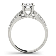 Signature Trellis Round Diamond Engagement Ring in 10K/14K gold and platinum with certified lab-grown or natural diamonds