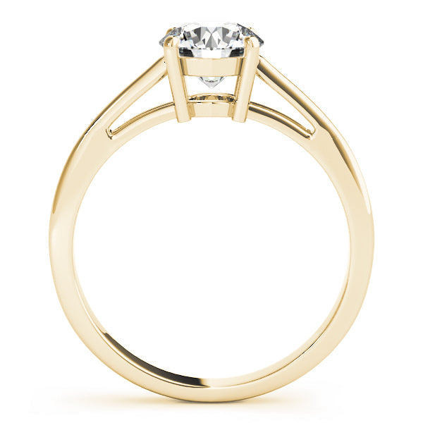 Solitaires Round Diamond Engagement Ring in 10K/14K gold and platinum with certified lab-grown or natural diamonds
