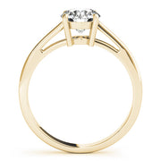 Solitaires Round Diamond Engagement Ring in 10K/14K gold and platinum with certified lab-grown or natural diamonds