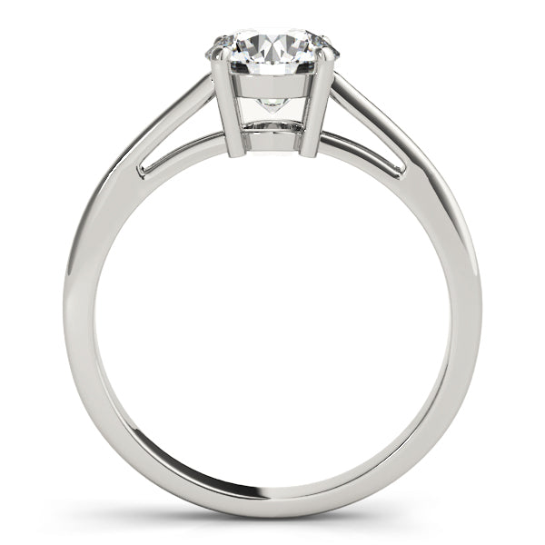 Solitaires Round Diamond Engagement Ring in 10K/14K gold and platinum with certified lab-grown or natural diamonds