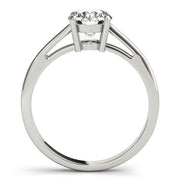 Solitaires Round Diamond Engagement Ring in 10K/14K gold and platinum with certified lab-grown or natural diamonds