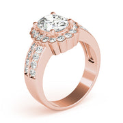 Exquisite Color Rings Oval Diamond Engagement Ring in 10K/14K gold and platinum with certified lab-grown or natural diamonds
