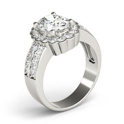 Exquisite Color Rings Oval Diamond Engagement Ring in 10K/14K gold and platinum with certified lab-grown or natural diamonds