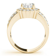 Exquisite Color Rings Oval Diamond Engagement Ring in 10K/14K gold and platinum with certified lab-grown or natural diamonds