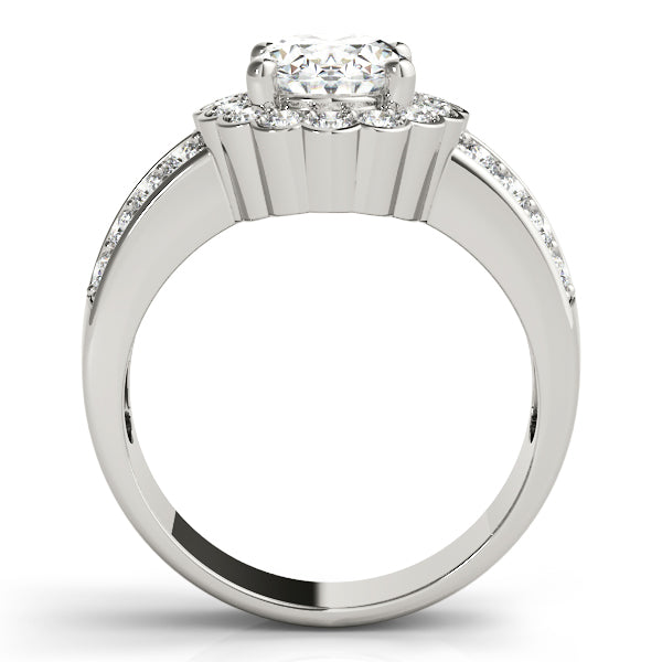 Exquisite Color Rings Oval Diamond Engagement Ring in 10K/14K gold and platinum with certified lab-grown or natural diamonds