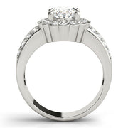 Exquisite Color Rings Oval Diamond Engagement Ring in 10K/14K gold and platinum with certified lab-grown or natural diamonds