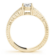 Regal Prong-Set Oval Diamond Engagement Ring in 10K/14K gold and platinum with certified lab-grown or natural diamonds