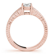 Regal Prong-Set Oval Diamond Engagement Ring in 10K/14K gold and platinum with certified lab-grown or natural diamonds