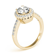 Eternal Color Rings Oval Diamond Engagement Ring in 10K/14K gold and platinum with certified lab-grown or natural diamonds