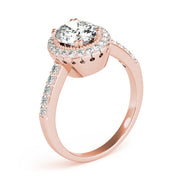 Eternal Color Rings Oval Diamond Engagement Ring in 10K/14K gold and platinum with certified lab-grown or natural diamonds