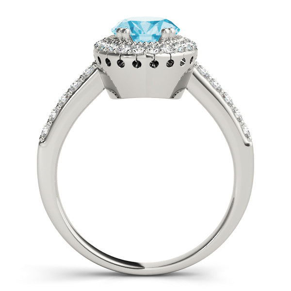 Eternal Color Rings Oval Diamond Engagement Ring in 10K/14K gold and platinum with certified lab-grown or natural diamonds