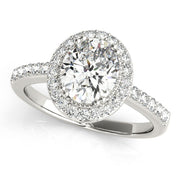 Eternal Color Rings Oval Diamond Engagement Ring in 10K/14K gold and platinum with certified lab-grown or natural diamonds