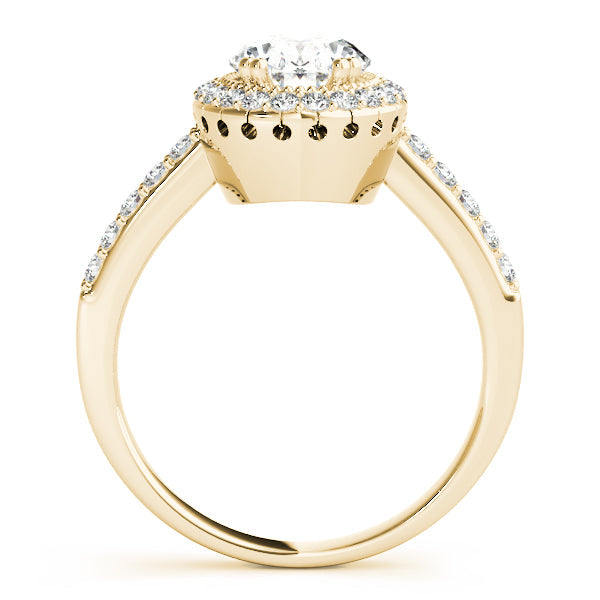 Eternal Color Rings Oval Diamond Engagement Ring in 10K/14K gold and platinum with certified lab-grown or natural diamonds