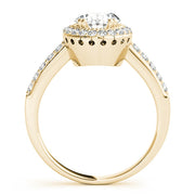 Eternal Color Rings Oval Diamond Engagement Ring in 10K/14K gold and platinum with certified lab-grown or natural diamonds