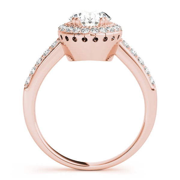 Eternal Color Rings Oval Diamond Engagement Ring in 10K/14K gold and platinum with certified lab-grown or natural diamonds